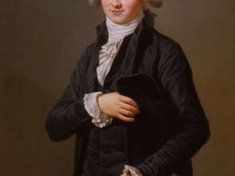 Maximilien de Robespierre dressed as deputy of the Third Estate by Pierre Roch Vigneron, c. 1790 (Palace of Versailles)