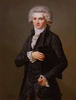 Maximilien de Robespierre dressed as deputy of the Third Estate by Pierre Roch Vigneron, c. 1790 (Palace of Versailles)