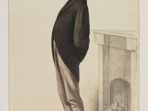 Caricature by Adriano Cecioni published in Vanity Fair in 1872.