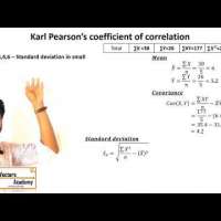 Statistics: Karl Pearson's Coefficient of correlation