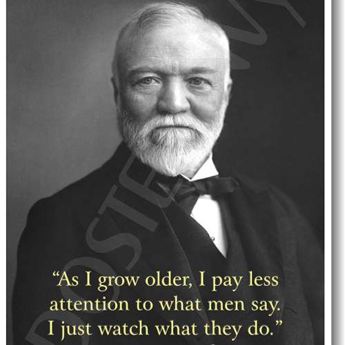 Andrew Carnegie Motivational Poster