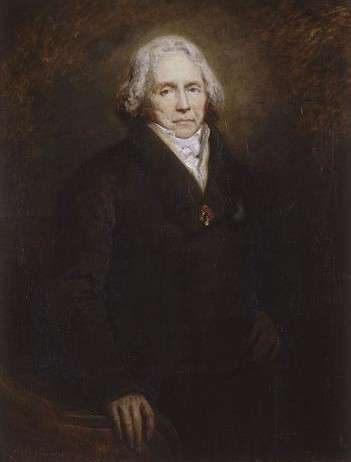 Prince Talleyrand, Thiers' political mentor, in 1828.