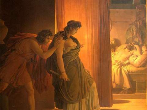 The Murder of Agamemnon by Pierre-Narcisse Guérin (1817).