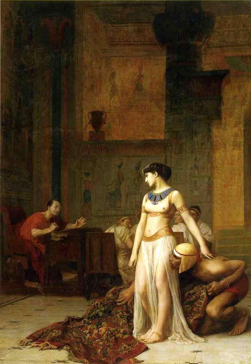 Cleopatra and Caesar, 1866 painting by Jean-Léon Gérôme