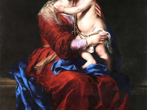 The Virgin of the Rosary, c. 1650–1655, Museo del Prado