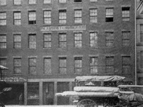 Boston Custom House, Custom House Street, where Hawthorne worked ca.1839–40