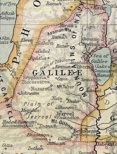 Galilee, site of Josephus's governorship, before the First Jewish–Roman War