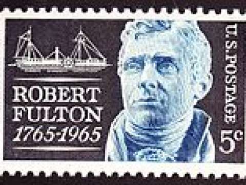 200th Anniversary commemorative stamp, 1965 issue, based on the Houdon bust.