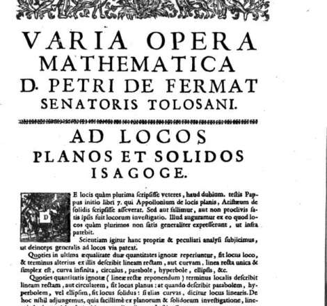Varia opera matematica D. Petri de Fermat