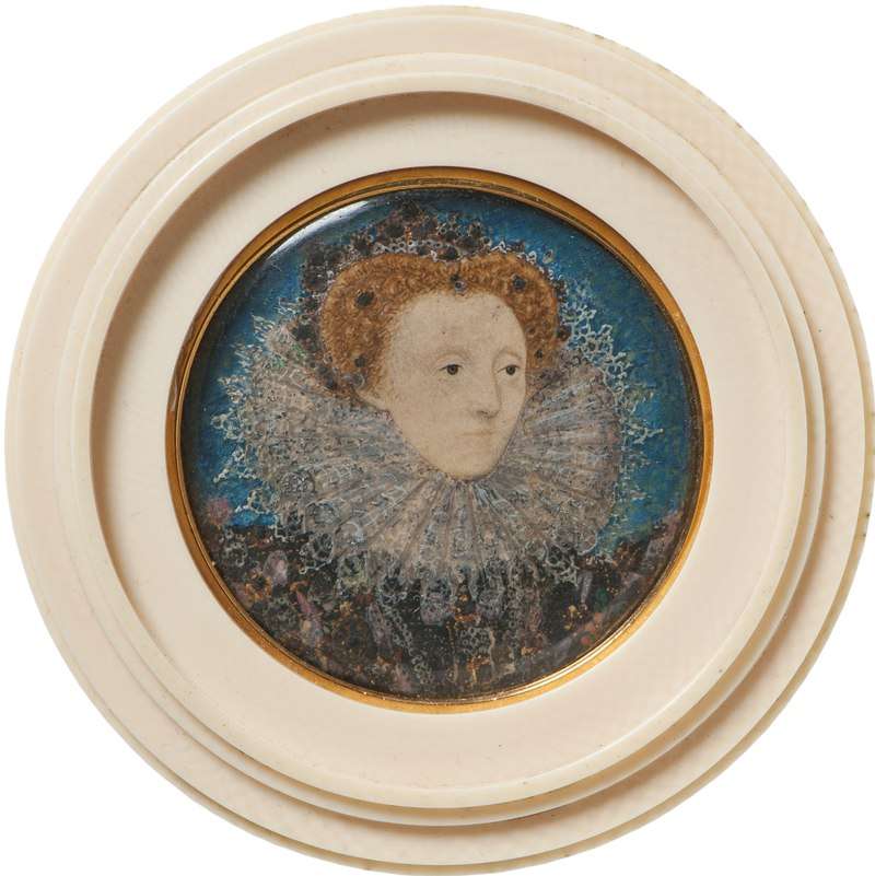 Portrait from 1586 to 1587, by Nicholas Hilliard, around the time of the voyages of Sir Francis Drake