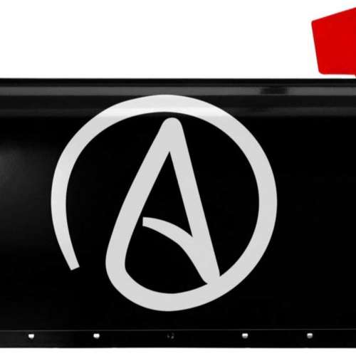 Atheist Sign Magnetic Mailbox