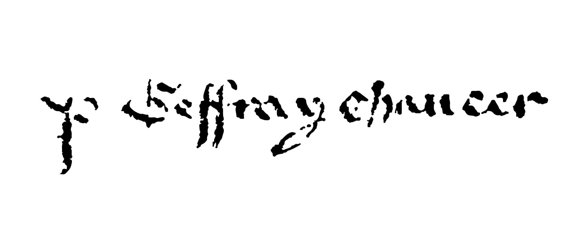 Geoffrey Chaucer Signature