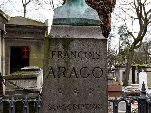 Grave of Arago at Père Lachaise Cemetery in Paris