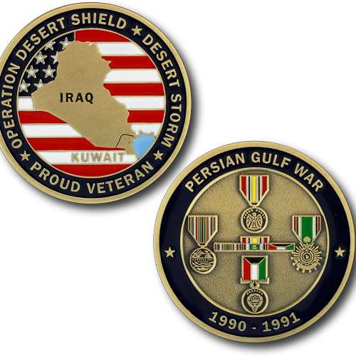 Persian Gulf War/Desert Storm Veteran Challenge Coin