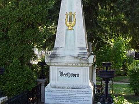 Beethoven's grave at Vienna Zentralfriedhof