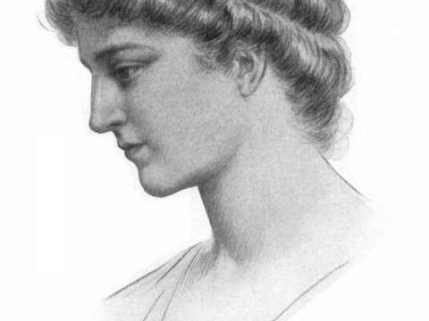 This fictional portrait of Hypatia by Jules Maurice Gaspard, originally the illustration for Elbert Hubbard's 1908 fictional biography