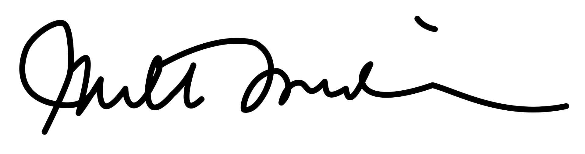 Milton Friedman Signature