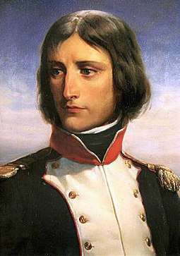 Napoleon Bonaparte, aged 23, as lieutenant-colonel of a battalion of Corsican Republican volunteers. Portrait by Henri Félix Emmanuel Philippoteaux