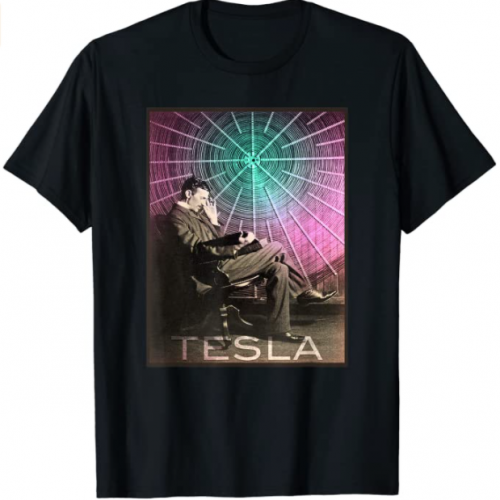 Nikola Tesla's AC Electricity Inspiring Science T-Shirts