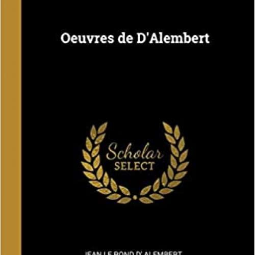 Oeuvres de D'Alembert