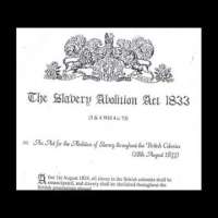 1st August 1834: Slavery Abolition Act comes in to force