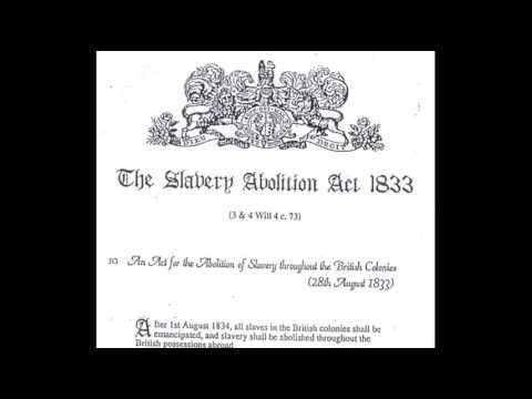 1st August 1834: Slavery Abolition Act comes in to force