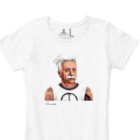 Von Zeppelin Women's Albert Einstein Hipster Graphic Cotton T-Shirt