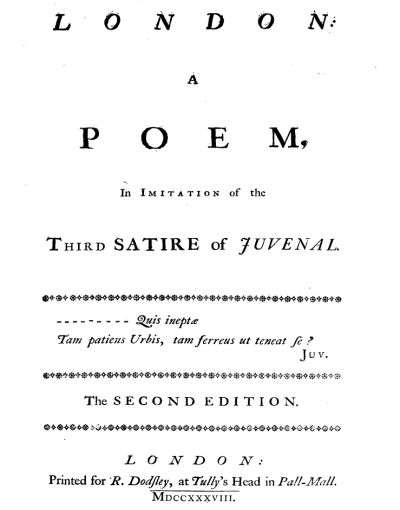 Title page of London second edition