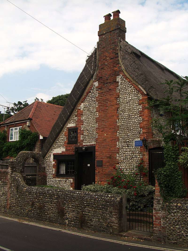 The cottage in Felpham where Blake lived from 1800 until 1803