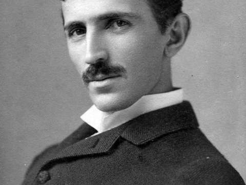 Tesla, aged 34, c. 1890.