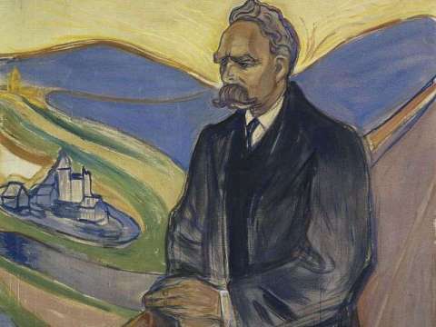 Portrait of Nietzsche by Edvard Munch, 1906