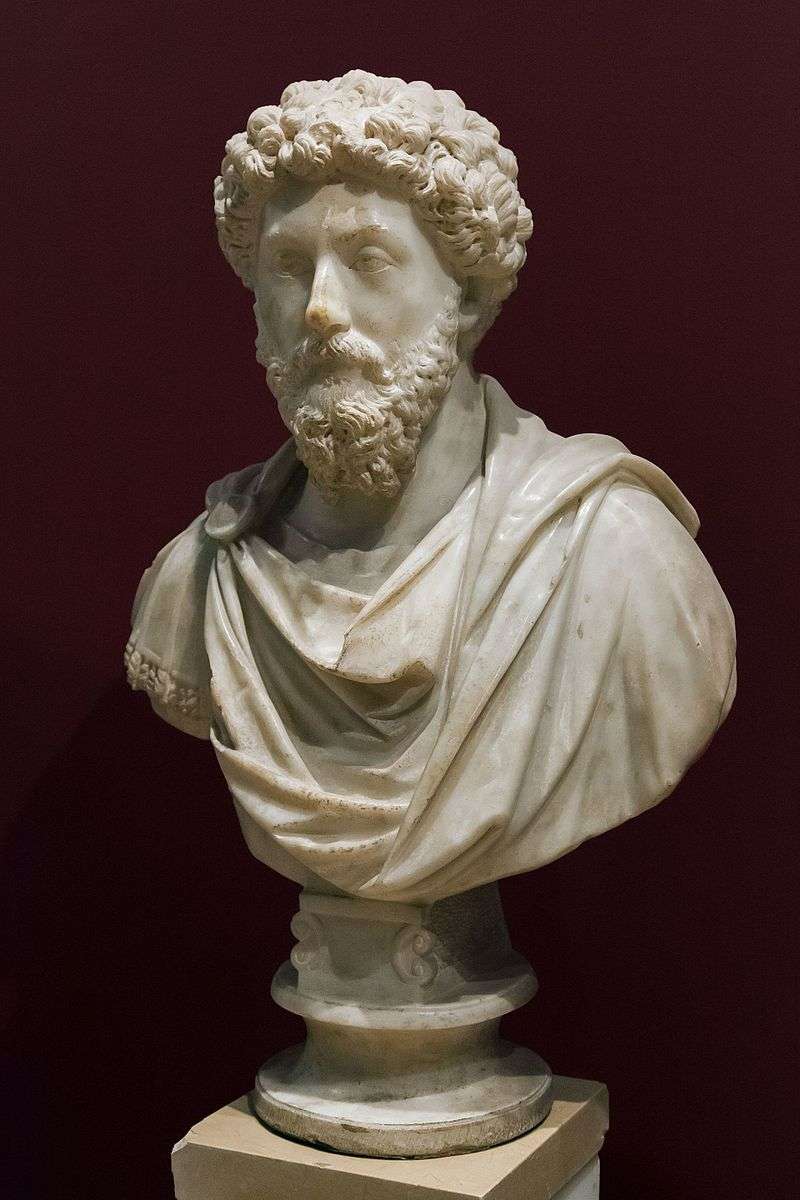 Bust of Marcus Aurelius in the Archaeological Museum of Istanbul, Turkey