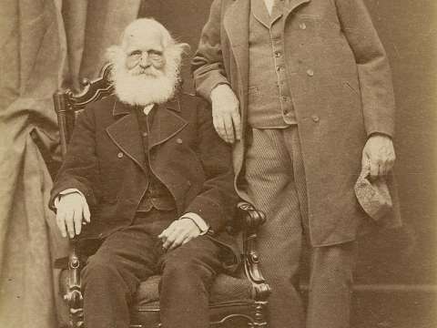 Hiram Powers and William Cullen Bryant, 1867, albumen print, National Gallery of Art, Washington, DC, Department of Image Collections