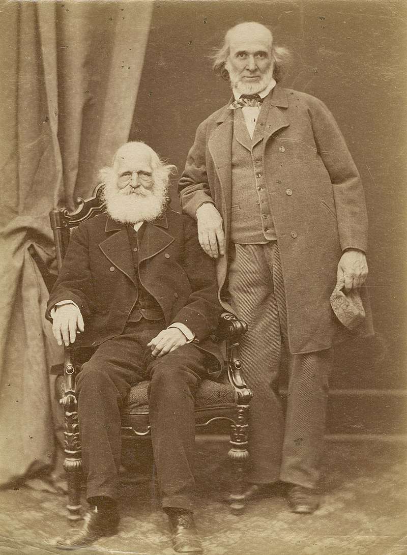 Hiram Powers and William Cullen Bryant, 1867, albumen print, National Gallery of Art, Washington, DC, Department of Image Collections