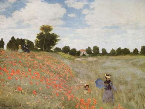 Coquelicots, La promenade (Poppies), 1873
