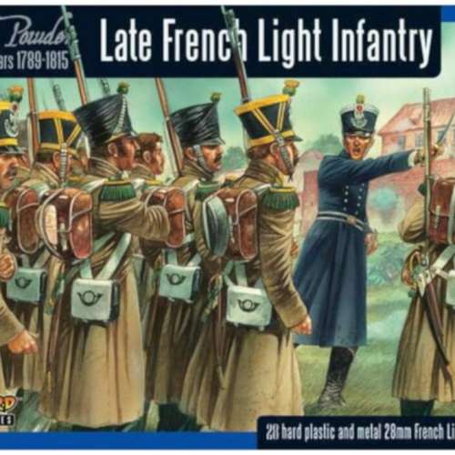 Late French Light Infantry Napoleonic War Plastic Model Kit