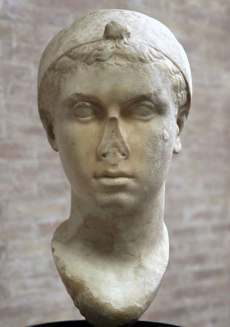 Cleopatra, mid-1st century BC, with a 