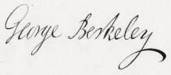 George Berkeley Signature