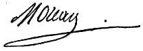 Jean Victor Marie Moreau Signature
