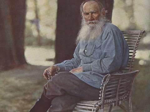 Tolstoy on 23 May 1908 at Yasnaya Polyana