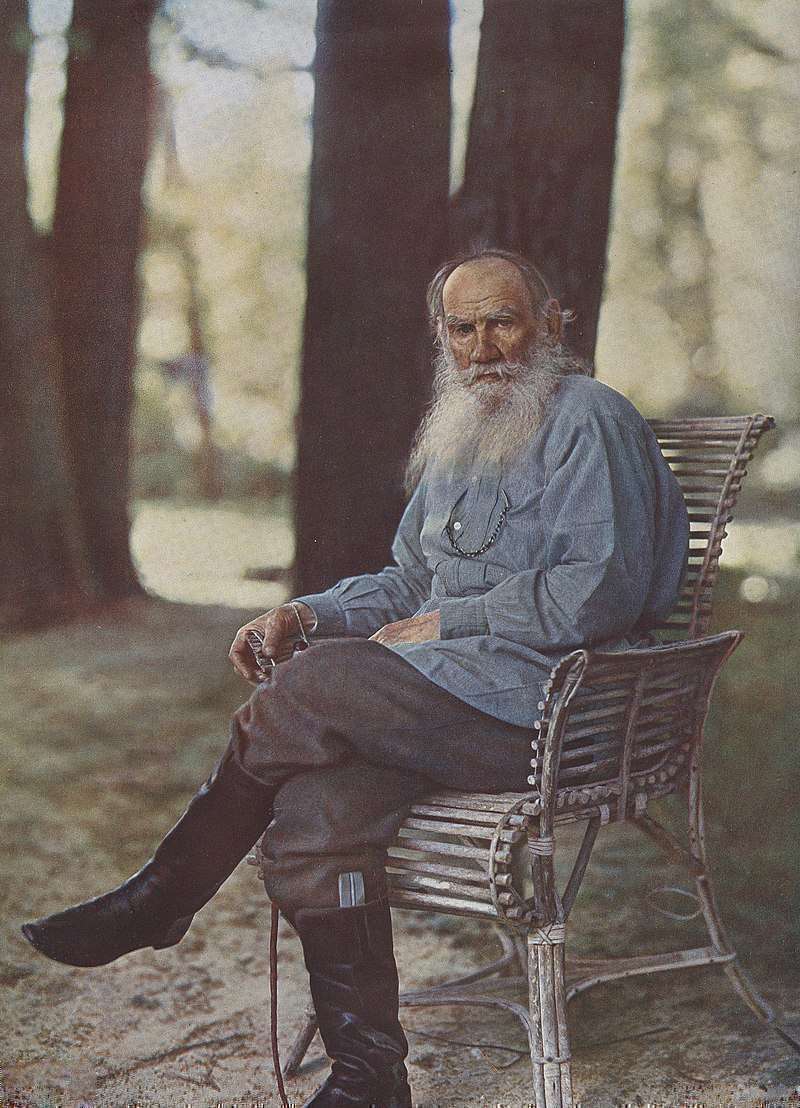Tolstoy on 23 May 1908 at Yasnaya Polyana
