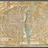 Old Map of Paris Art