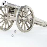 Stainless Steel Handcrafted Napoleon Cannon Model