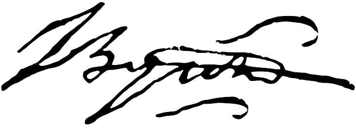Lord Byron Signature