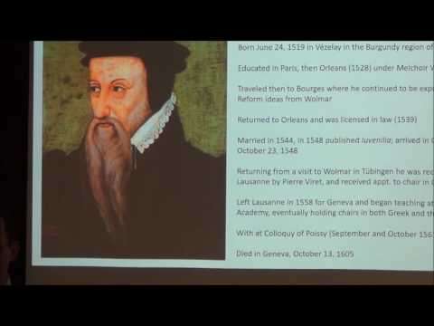 David C Noe, Lecture on Theodore Beza at the Meeter Center, 11-2016
