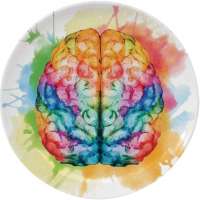 Colorful Human Brain Plate