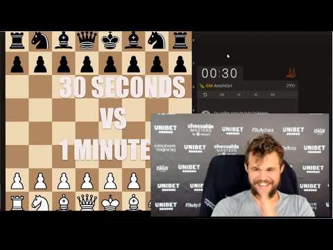 Magnus Carlsen gets TROLLED by Anish Giri in a 1 min game!