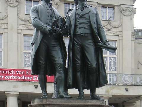 Goethe–Schiller Monument (1857), Weimar