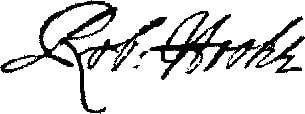 Robert Hooke Signature