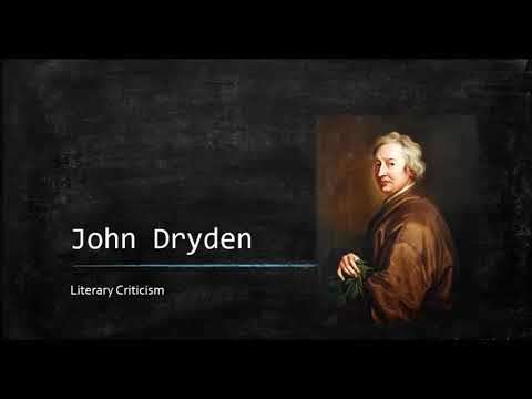 John Dryden - Literary Criticism